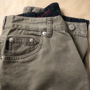 ralph lauren pants olive green